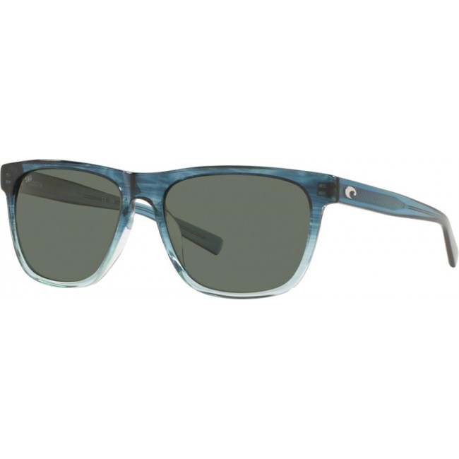 Costa Apalach Shiny Deep Teal Fade Frame Grey Lens Sunglasses