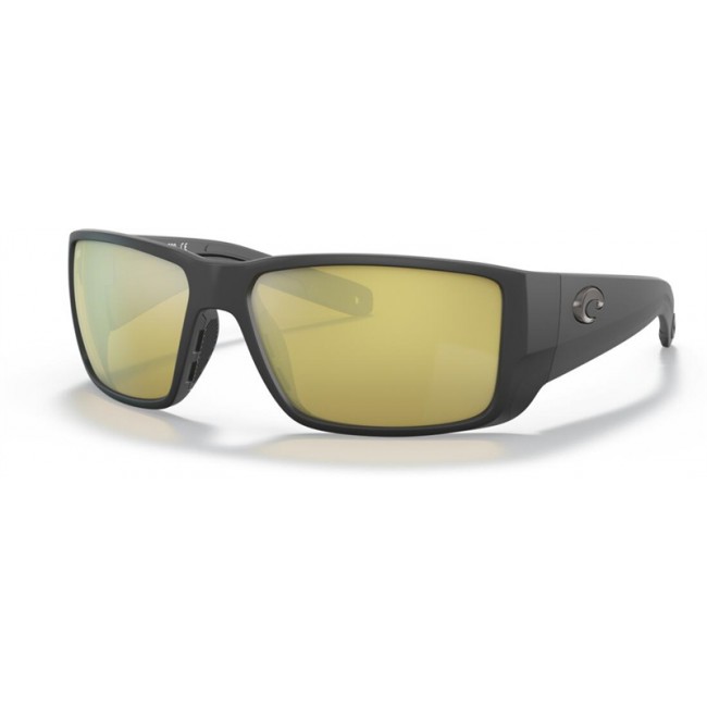 Costa Blackfin PRO Matte Black Frame Sunrise Silver Lens Sunglasses