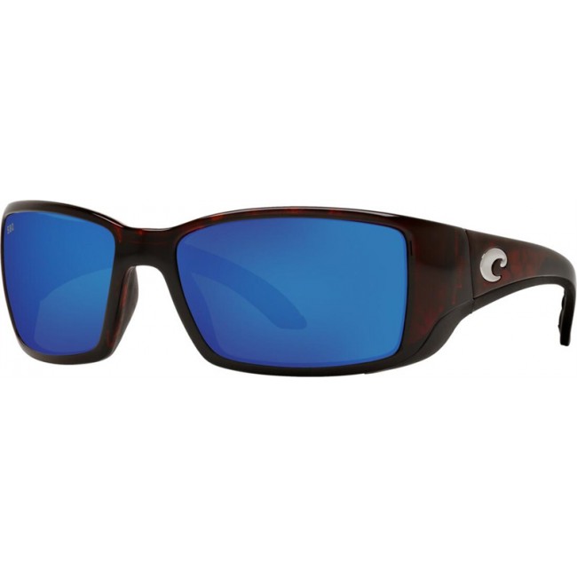 Costa Blackfin Tortoise Frame Blue Lens Sunglasses