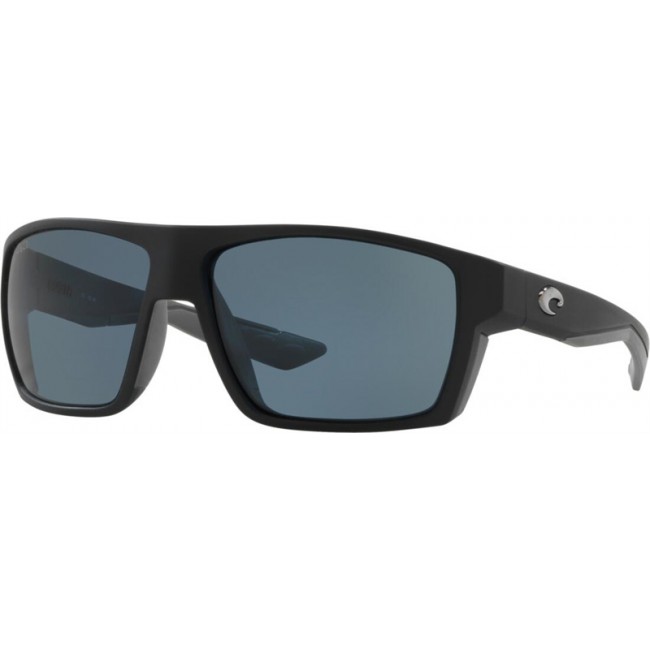 Costa Bloke Matte Black Frame Grey Lens Sunglasses