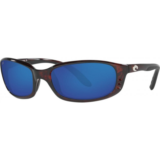Costa Brine Tortoise Frame Blue Lens Sunglasses