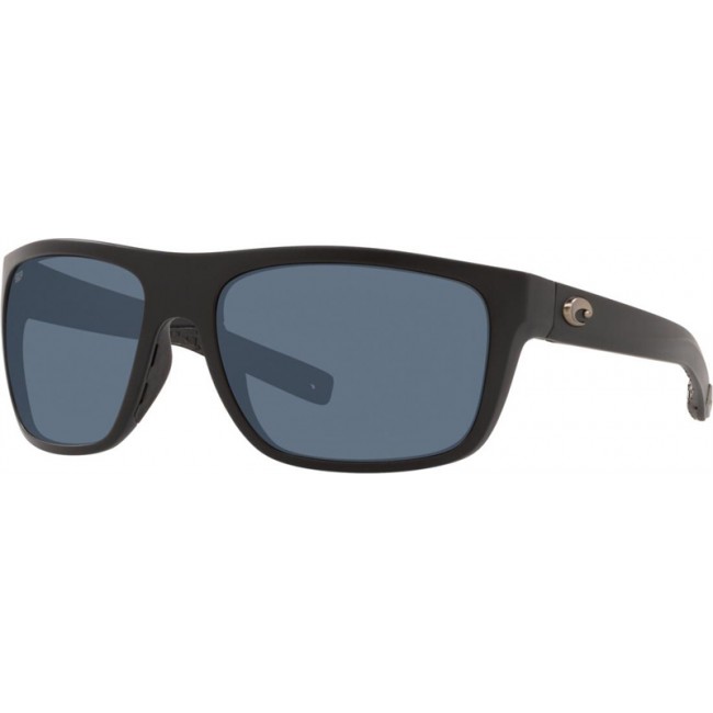 Costa Broadbill Matte Black Frame Grey Lens Sunglasses
