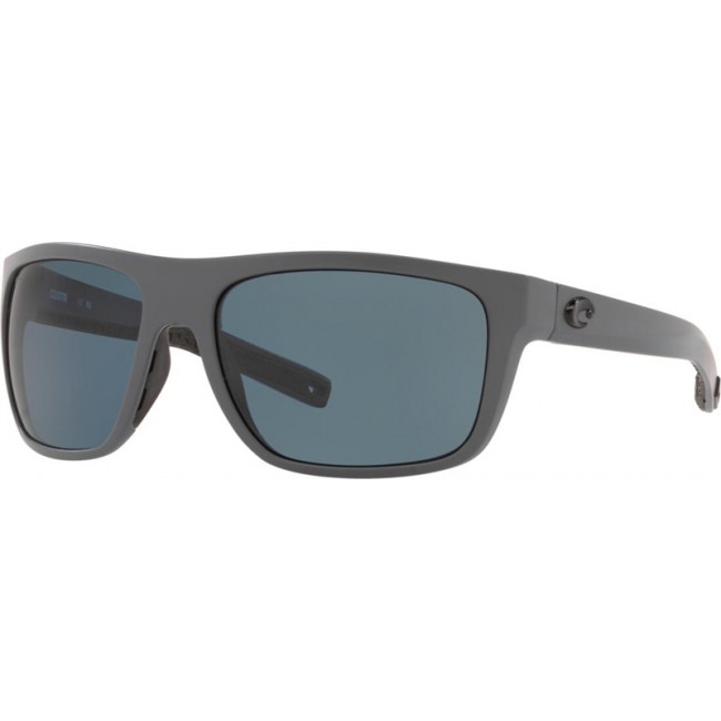 Costa Broadbill Matte Gray Frame Grey Lens Sunglasses