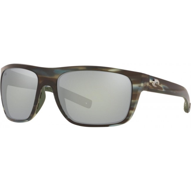 Costa Broadbill Matte Reef Frame Grey Silver Lens Sunglasses