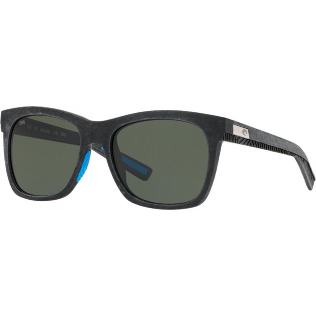Costa Caldera Net Gray With Blue Rubber Frame Grey Lens Sunglasses