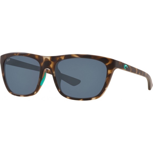 Costa Cheeca Matte Shadow Tortoise Frame Grey Lens Sunglasses