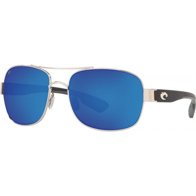 Costa Cocos Palladium Frame Blue Lens Sunglasses