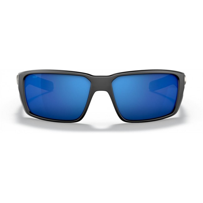 Costa Fantail PRO Matte Black Frame Blue Lens Sunglasses