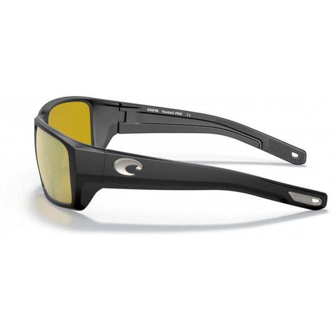 Costa Fantail PRO Matte Black Frame Sunrise Silver Lens Sunglasses