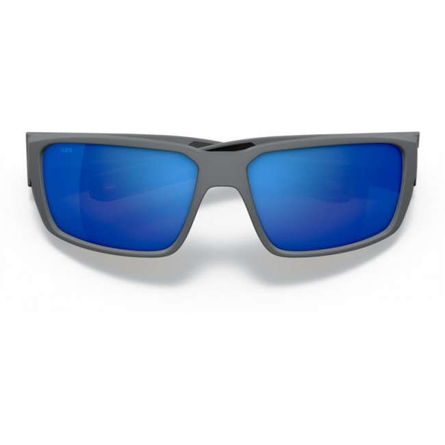 Costa Fantail PRO Matte Gray Frame Blue Lens Sunglasses