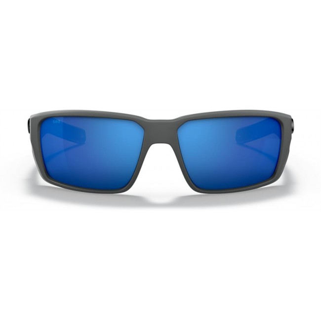 Costa Fantail PRO Matte Gray Frame Blue Lens Sunglasses