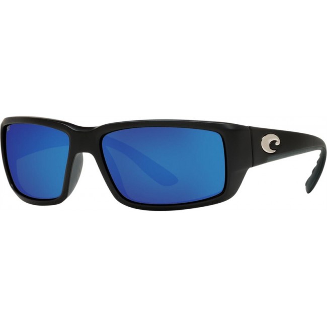 Costa Fantail Matte Black Frame Blue Lens Sunglasses