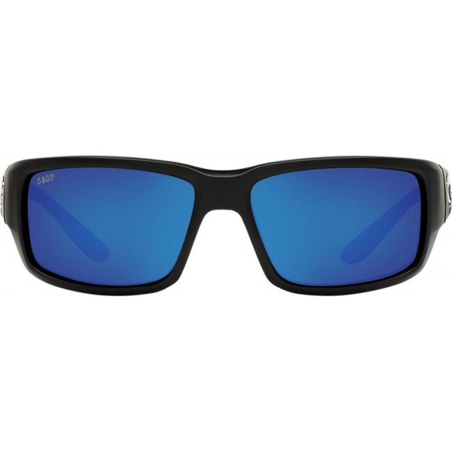 Costa Fantail Matte Black Frame Blue Lens Sunglasses