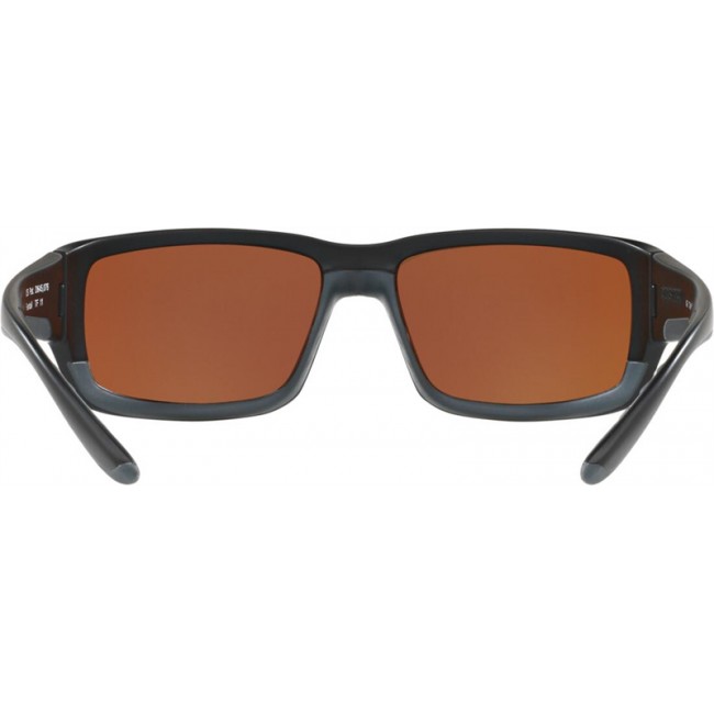 Costa Fantail Matte Black Frame Green Lens Sunglasses