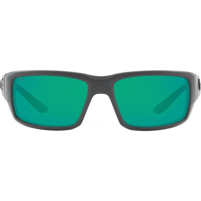 Costa Fantail Matte Gray Frame Green Lens Sunglasses