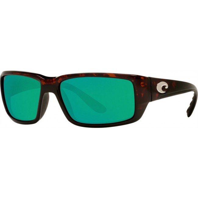 Costa Fantail Tortoise Frame Green Lens Sunglasses
