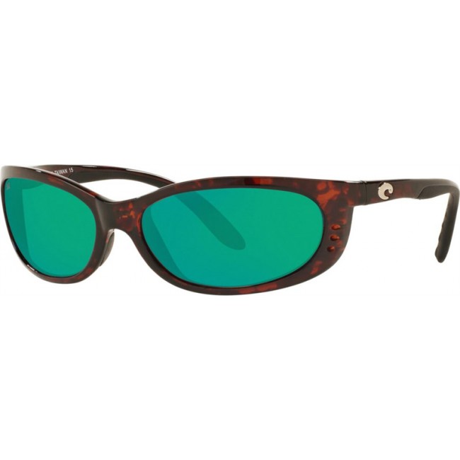 Costa Fathom Tortoise Frame Green Lens Sunglasses