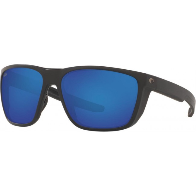 Costa Ferg Matte Black Frame Blue Lens Sunglasses