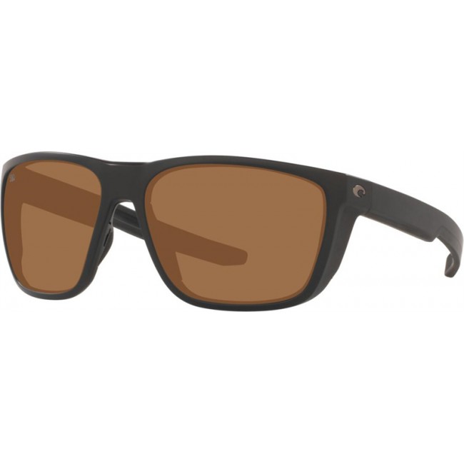 Costa Ferg Matte Black Frame Copper Lens Sunglasses