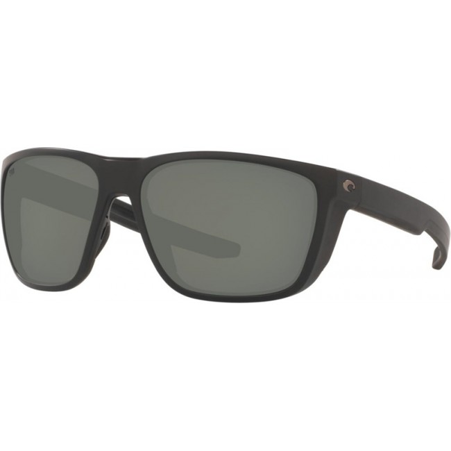Costa Ferg Matte Black Frame Grey Lens Sunglasses