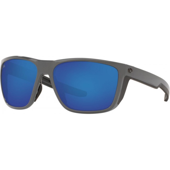 Costa Ferg Matte Gray Frame Blue Lens Sunglasses