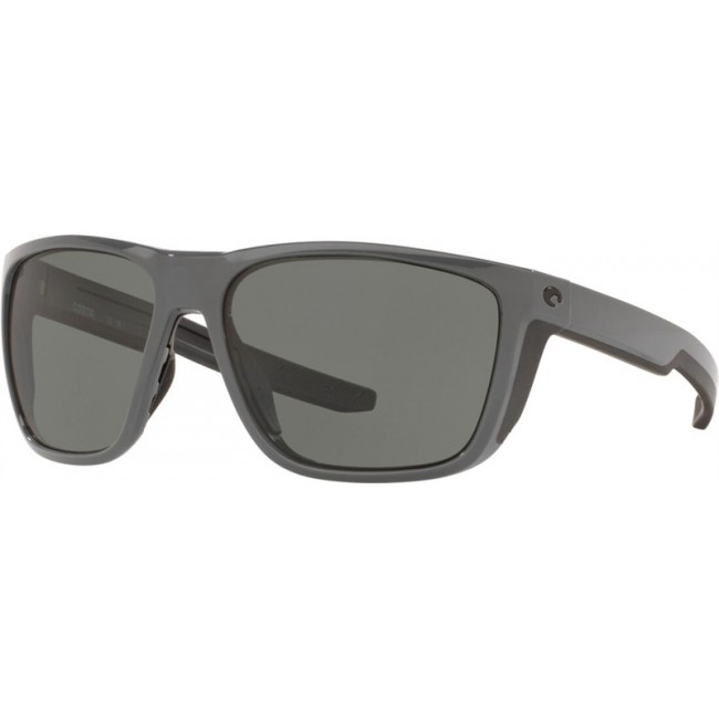 Costa Ferg Matte Gray Frame Grey Lens Sunglasses