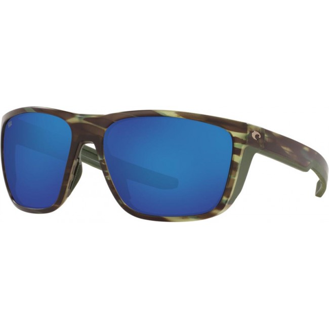 Costa Ferg Matte Reef Frame Blue Lens Sunglasses