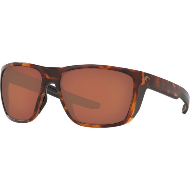 Costa Ferg Matte Tortoise Frame Copper Lens Sunglasses