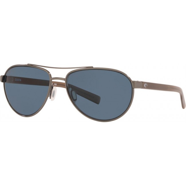 Costa Fernandina Brushed Gunmetal Frame Grey Lens Sunglasses
