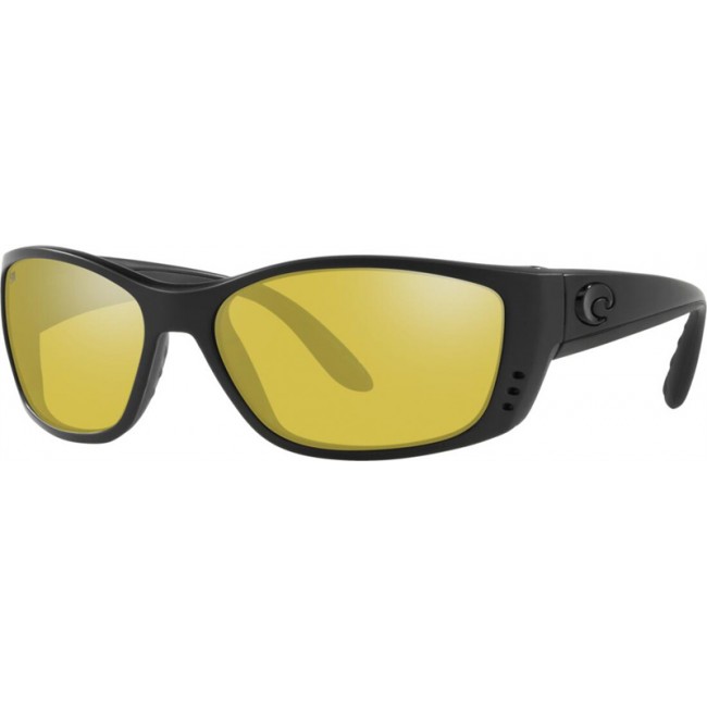 Costa Fisch Blackout Frame Sunrise Silver Lens Sunglasses