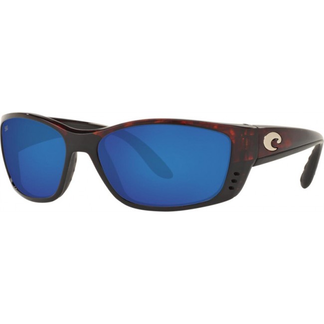 Costa Fisch Tortoise Frame Blue Lens Sunglasses
