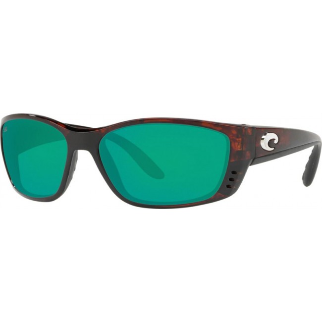 Costa Fisch Tortoise Frame Green Lens Sunglasses