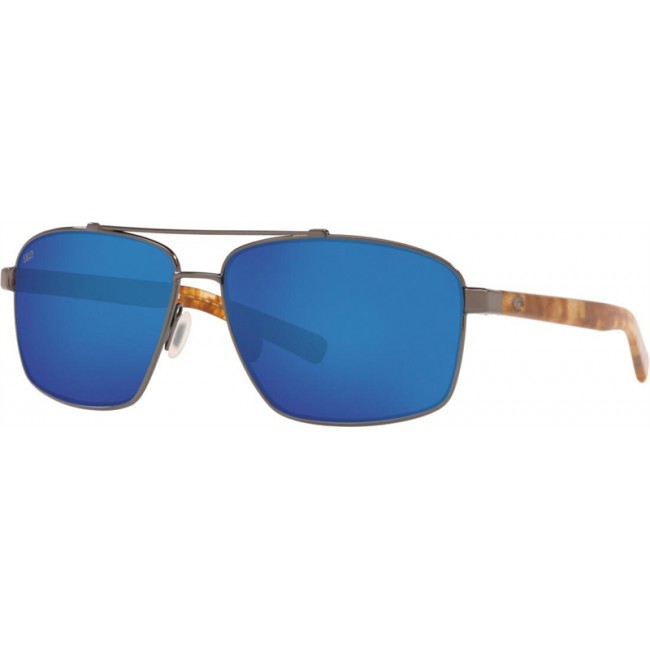 Costa Flagler Gunmetal Frame Blue Lens Sunglasses