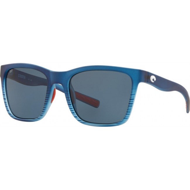 Costa Freedom Series Panga Matte Blue Fade Frame Grey Lens Sunglasses