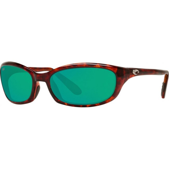 Costa Harpoon Tortoise Frame Green Lens Sunglasses