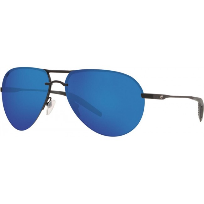 Costa Helo Matte Black Frame Blue Lens Sunglasses