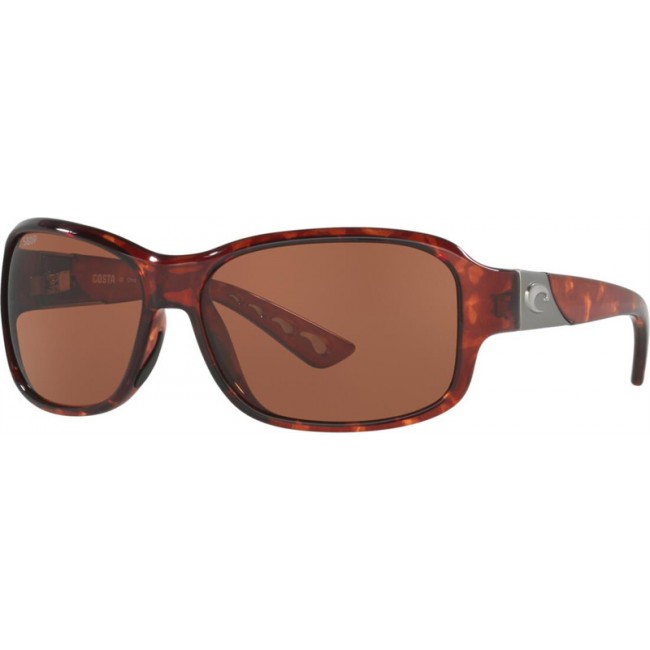 Costa Inlet Tortoise Frame Copper Lens Sunglasses