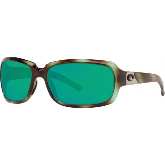 Costa Isabela Shiny Seagrass Frame Green Lens Sunglasses