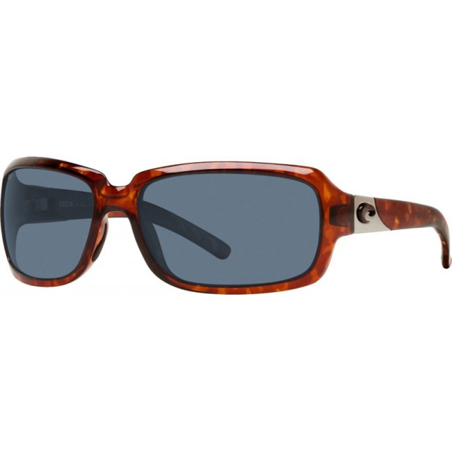 Costa Isabela Tortoise Frame Grey Lens Sunglasses