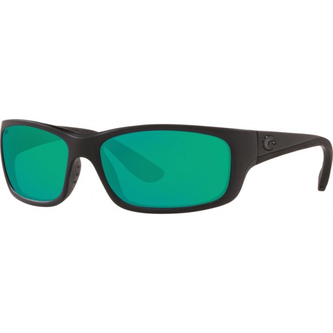 Costa Jose Blackout Frame Green Lens Sunglasses