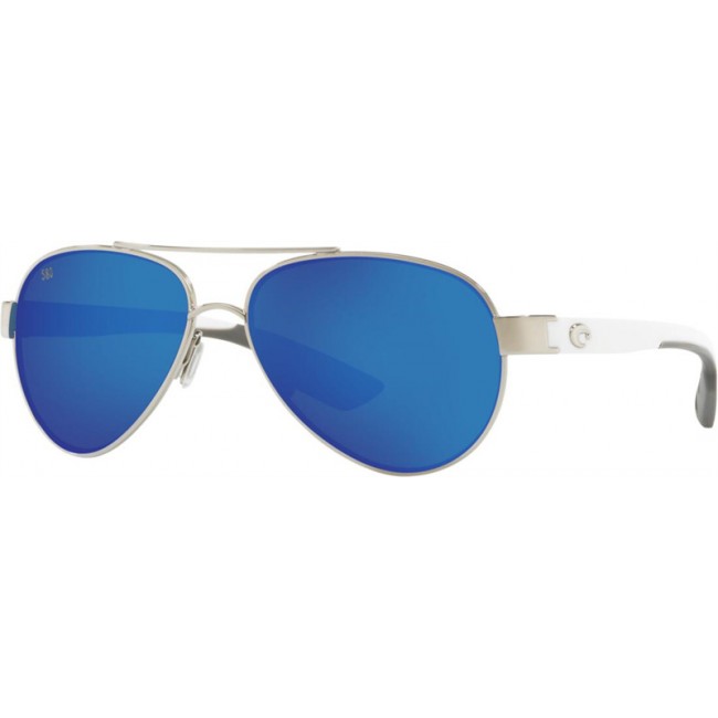 Costa Loreto Palladium Frame Blue Lens Sunglasses
