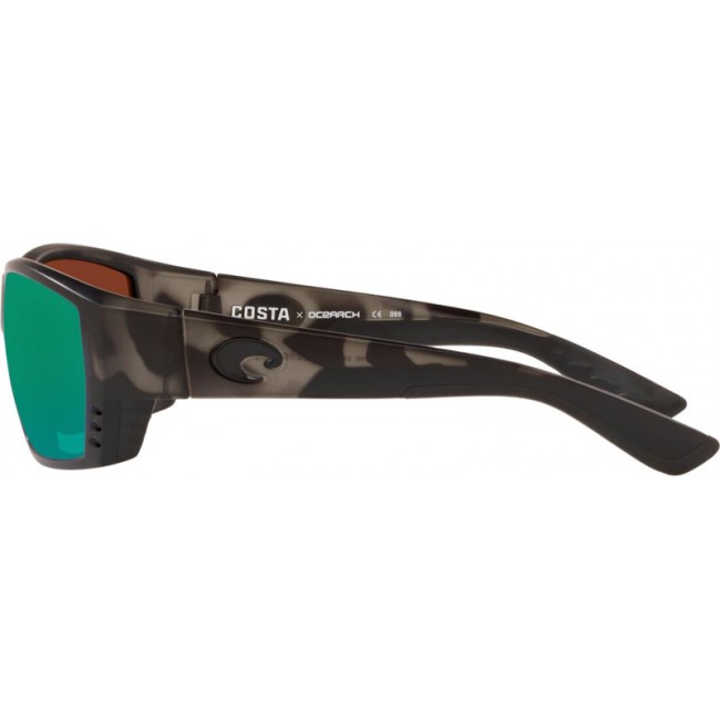 Costa Ocearch Tuna Alley Tiger Shark Ocearch Frame Green Lens Sunglasses