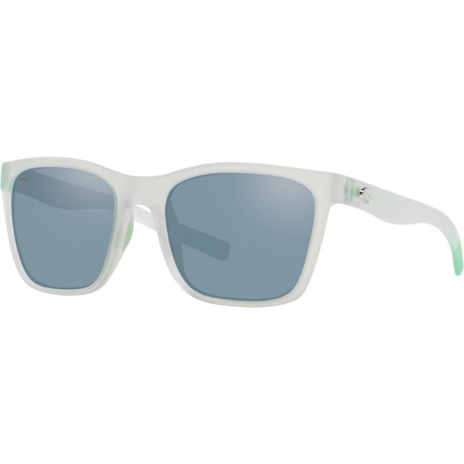 Costa Panga Matte Seafom Crystal Frame Grey Silver Lens Sunglasses