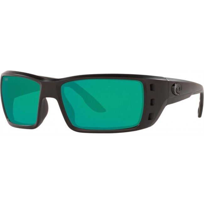 Costa Permit Blackout Frame Green Lens Sunglasses