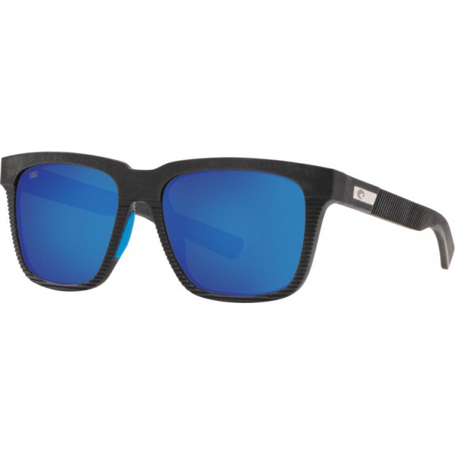 Costa Pescador Net Gray With Blue Rubber Frame Blue Lens Sunglasses