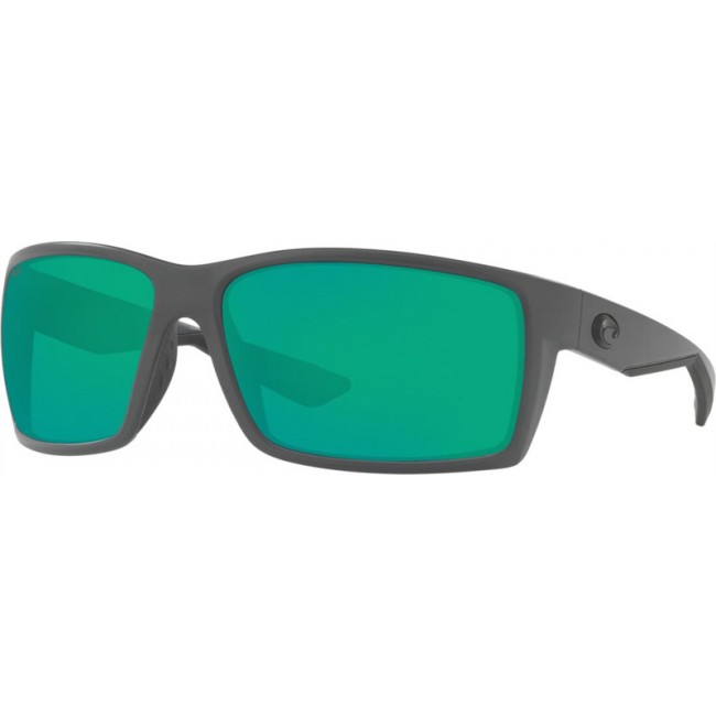Costa Reefton Matte Gray Frame Green Lens Sunglasses