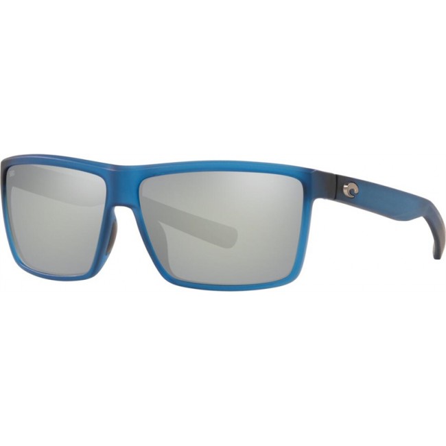 Costa Rinconcito Matte Atlantic Blue Frame Grey Silver Lens Sunglasses