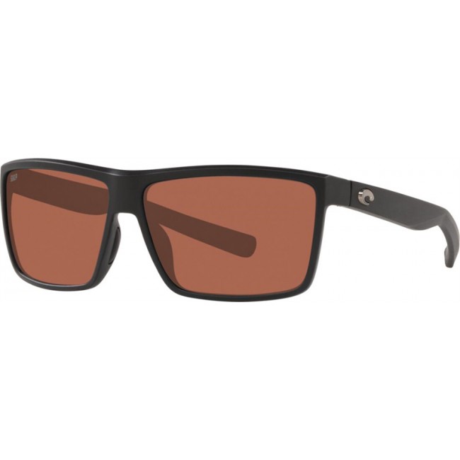 Costa Rinconcito Matte Black Frame Copper Lens Sunglasses