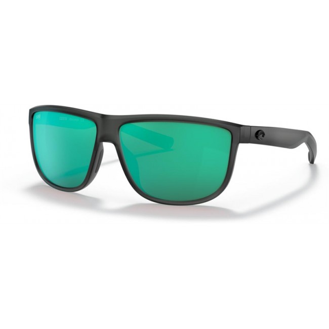 Costa Rincondo Matte Smoke Crystal Frame Green Lens Sunglasses