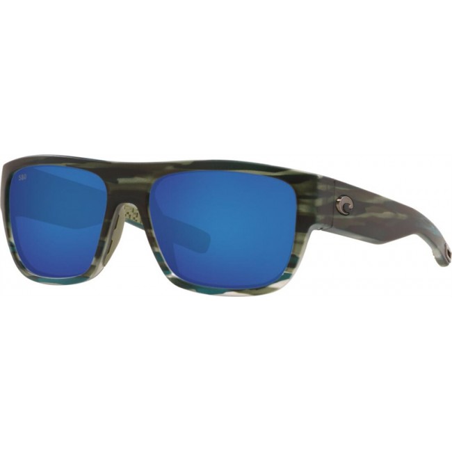 Costa Sampan Matte Reef Frame Blue Lens Sunglasses